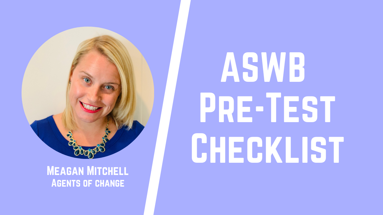 ASWB Pre-Test Checklist