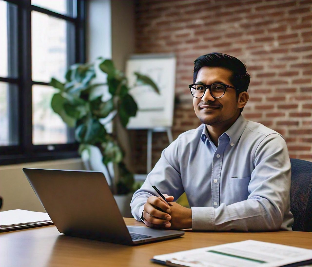 Younger male career counselor