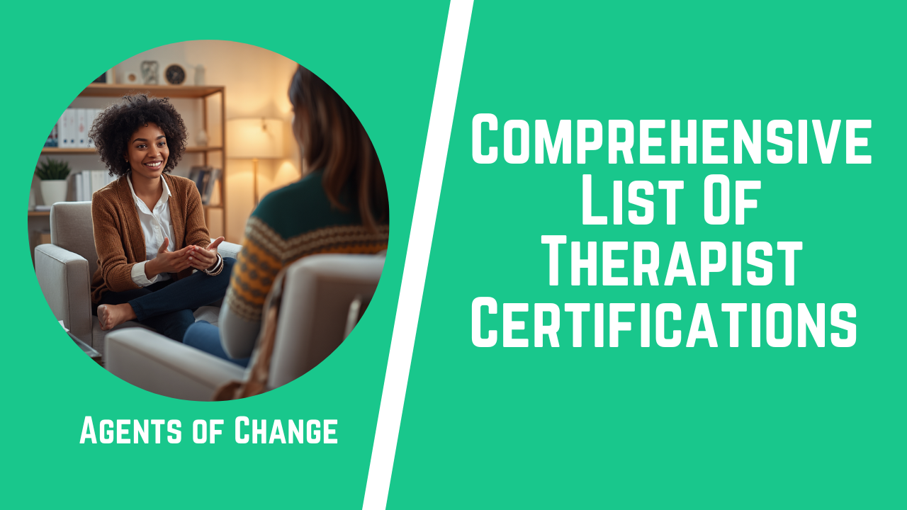 Comprehensive List Of Therapist Certifications (1) Comprehensive List Of Therapist Certifications (1)