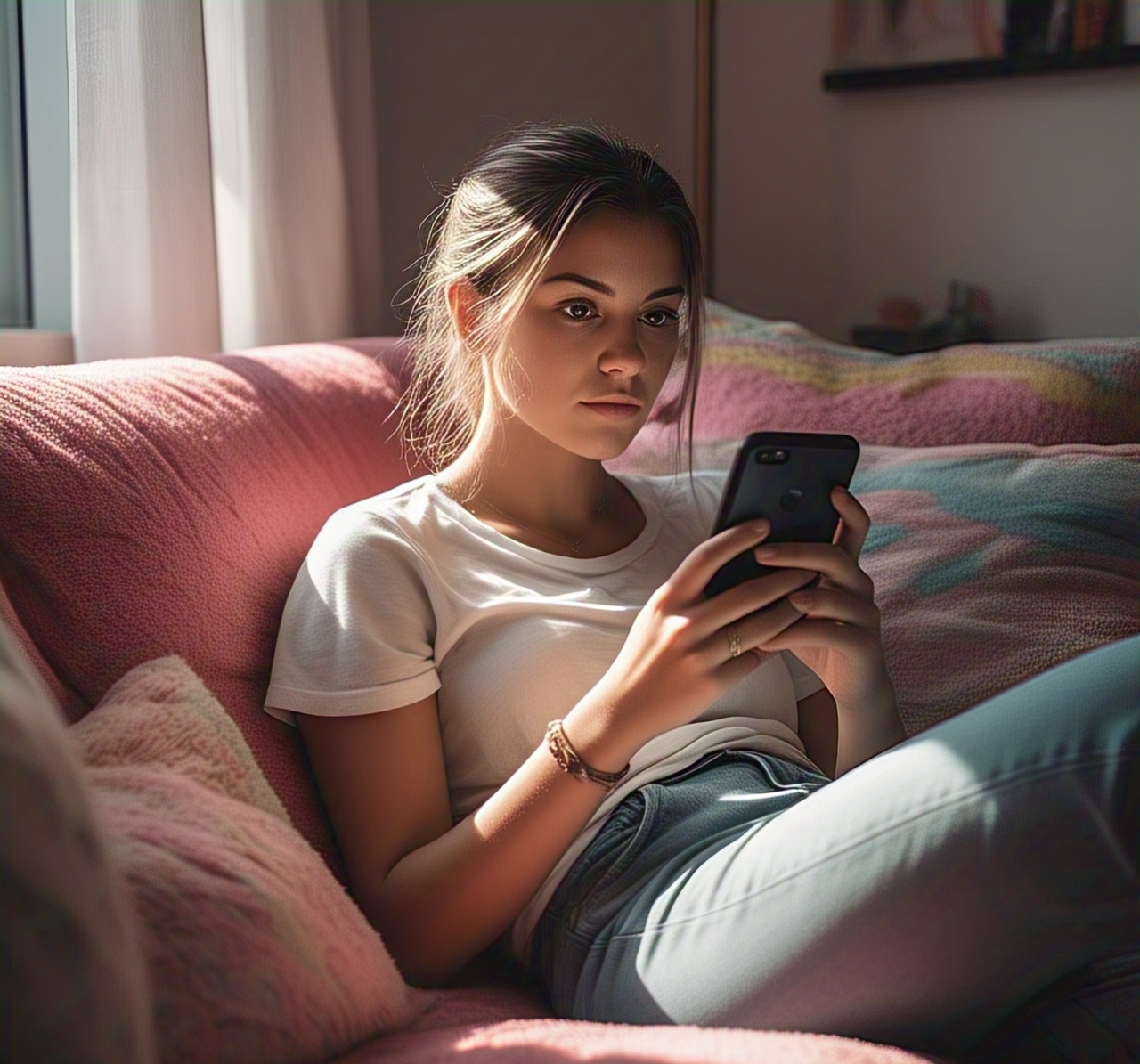 20 something female using chatbot therapy