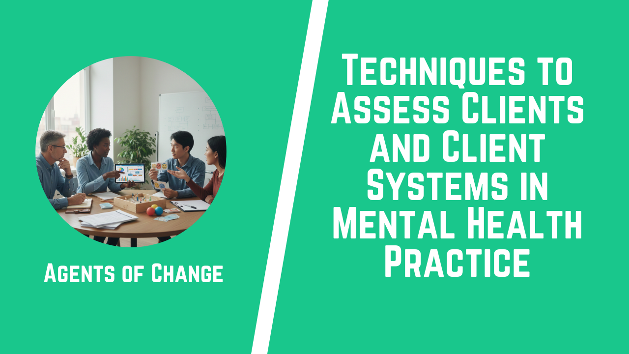Techniques to Assess Clients and Client Systems in Mental Health Practice Techniques to Assess Clients and Client Systems in Mental Health Practice