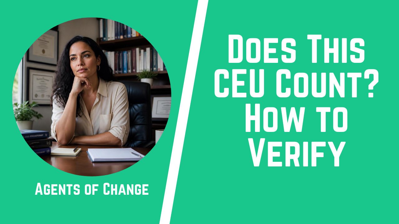 Does This CEU Count How to Verify Does This CEU Count How to Verify
