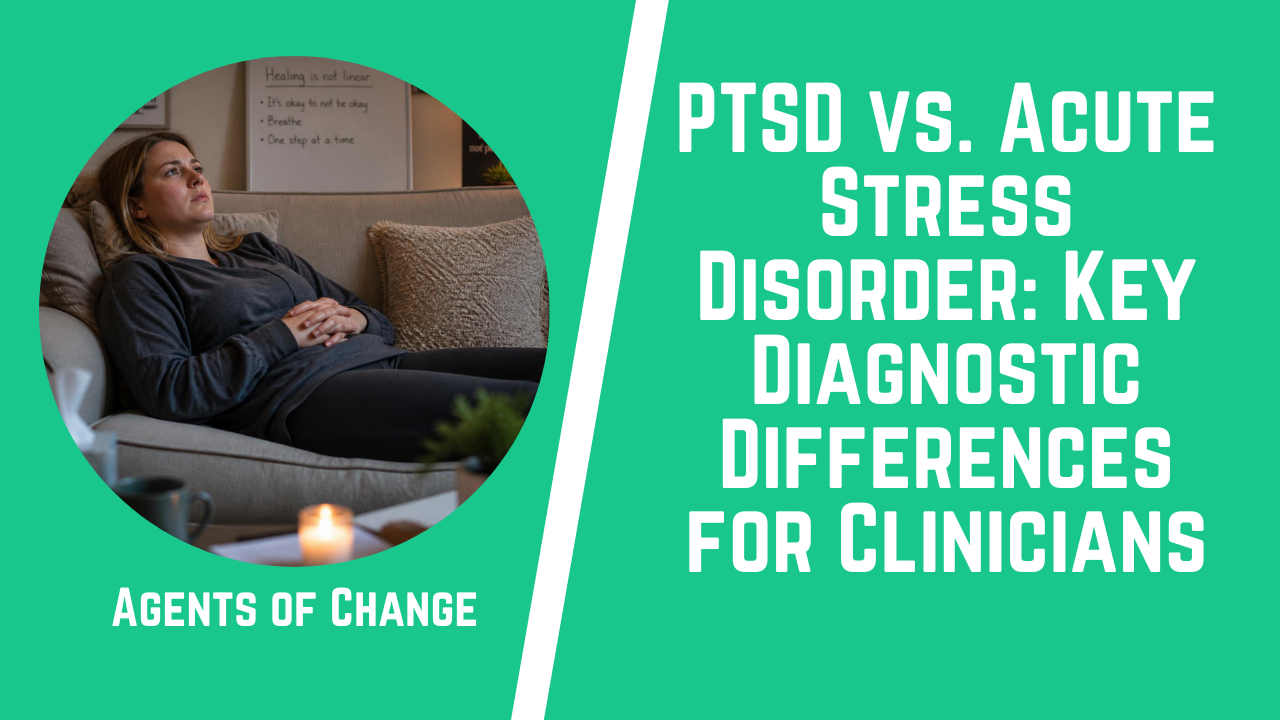PTSD vs. Acute Stress Disorder Key Diagnostic Differences for Clinicians PTSD vs. Acute Stress Disorder Key Diagnostic Differences for Clinicians